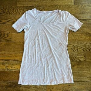 lululemon Light Pink Scoop Neck Short Sleeve Tee Size 4